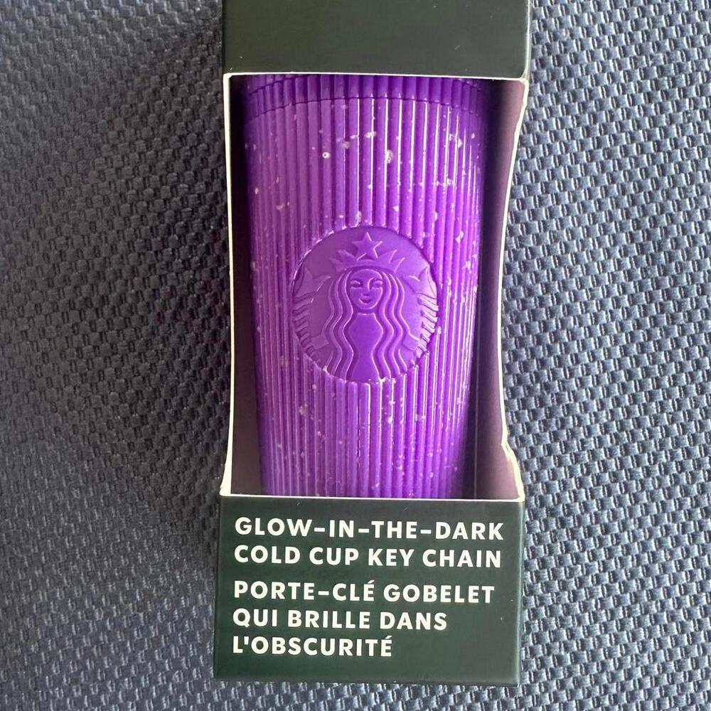 Starbucks Purple Glow-in-the-Dark Key Chain